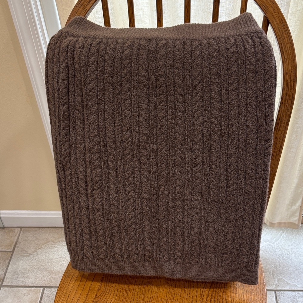 Cozy Brown Knit skirt